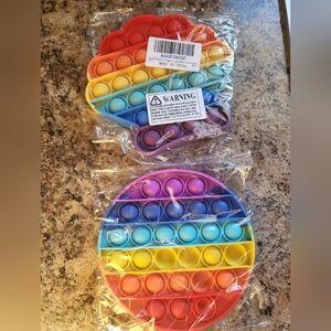 2 Pack Pop Fidget Sensory Toys Rainbow
